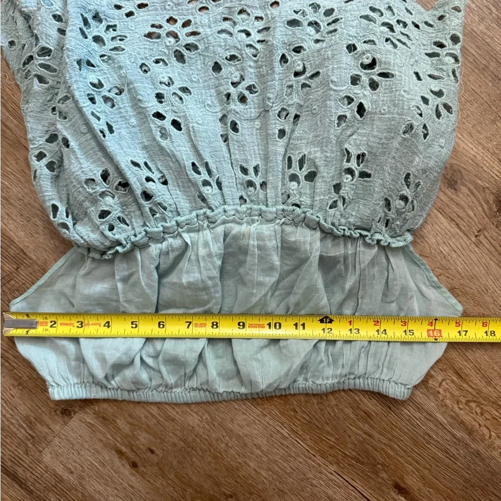 Free People One • Perla Eyelet Lace Crop Top